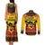 Kwanzaa Holiday Couples Matching Tank Maxi Dress and Long Sleeve Button Shirt African Pattern - Wonder Print Shop