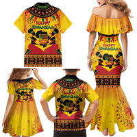 Kwanzaa Holiday Family Matching Mermaid Dress and Hawaiian Shirt African Pattern - Wonder Print Shop