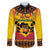Kwanzaa Holiday Family Matching Off The Shoulder Long Sleeve Dress and Hawaiian Shirt African Pattern - Wonder Print Shop