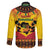 Kwanzaa Holiday Family Matching Off The Shoulder Long Sleeve Dress and Hawaiian Shirt African Pattern - Wonder Print Shop