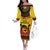 Kwanzaa Holiday Family Matching Off The Shoulder Long Sleeve Dress and Hawaiian Shirt African Pattern - Wonder Print Shop