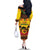Kwanzaa Holiday Family Matching Off The Shoulder Long Sleeve Dress and Hawaiian Shirt African Pattern - Wonder Print Shop