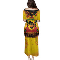 Kwanzaa Holiday Family Matching Puletasi and Hawaiian Shirt African Pattern - Wonder Print Shop