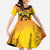 Kwanzaa Holiday Family Matching Short Sleeve Bodycon Dress and Hawaiian Shirt African Pattern - Wonder Print Shop