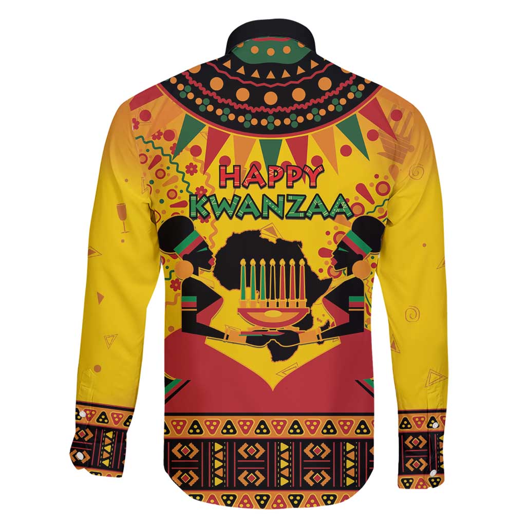 Kwanzaa Holiday Family Matching Short Sleeve Bodycon Dress and Hawaiian Shirt African Pattern - Wonder Print Shop