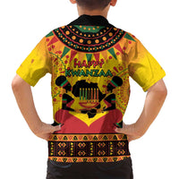 Kwanzaa Holiday Family Matching Summer Maxi Dress and Hawaiian Shirt African Pattern - Wonder Print Shop