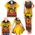 Kwanzaa Holiday Family Matching Tank Maxi Dress and Hawaiian Shirt African Pattern - Wonder Print Shop