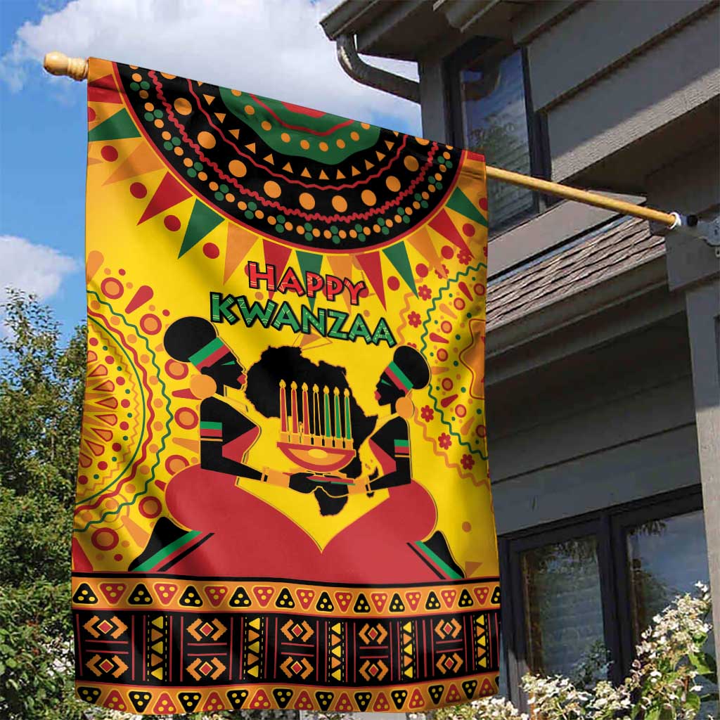Kwanzaa Holiday Garden Flag African Pattern - Wonder Print Shop