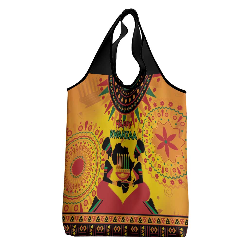 Kwanzaa Holiday Grocery Bag African Pattern
