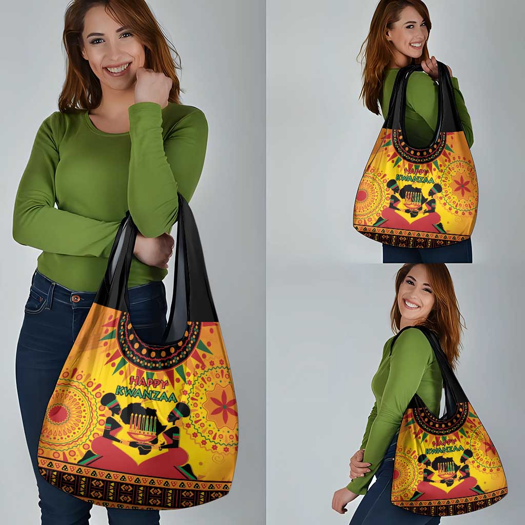 Kwanzaa Holiday Grocery Bag African Pattern