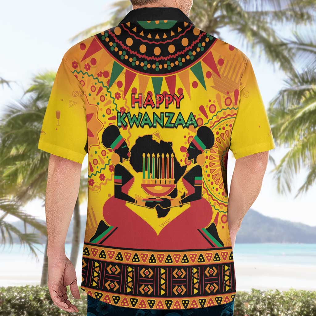 Kwanzaa Holiday Hawaiian Shirt African Pattern - Wonder Print Shop