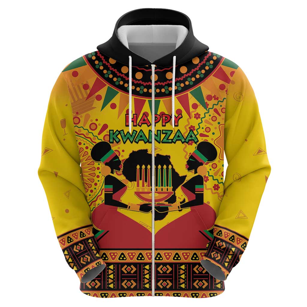 Kwanzaa Holiday Hoodie African Pattern - Wonder Print Shop