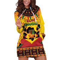 Kwanzaa Holiday Hoodie Dress African Pattern - Wonder Print Shop