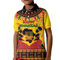 Kwanzaa Holiday Kid Polo Shirt African Pattern - Wonder Print Shop