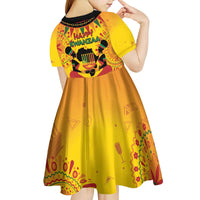 Kwanzaa Holiday Kid Short Sleeve Dress African Pattern - Wonder Print Shop