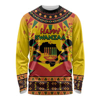 Kwanzaa Holiday Long Sleeve Shirt African Pattern - Wonder Print Shop