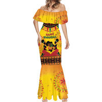 Kwanzaa Holiday Mermaid Dress African Pattern - Wonder Print Shop