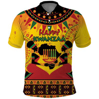 Kwanzaa Holiday Polo Shirt African Pattern - Wonder Print Shop