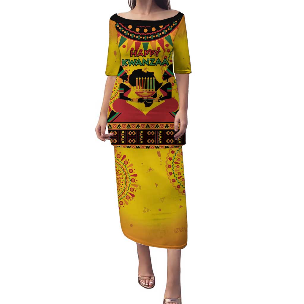 Kwanzaa Holiday Puletasi African Pattern - Wonder Print Shop