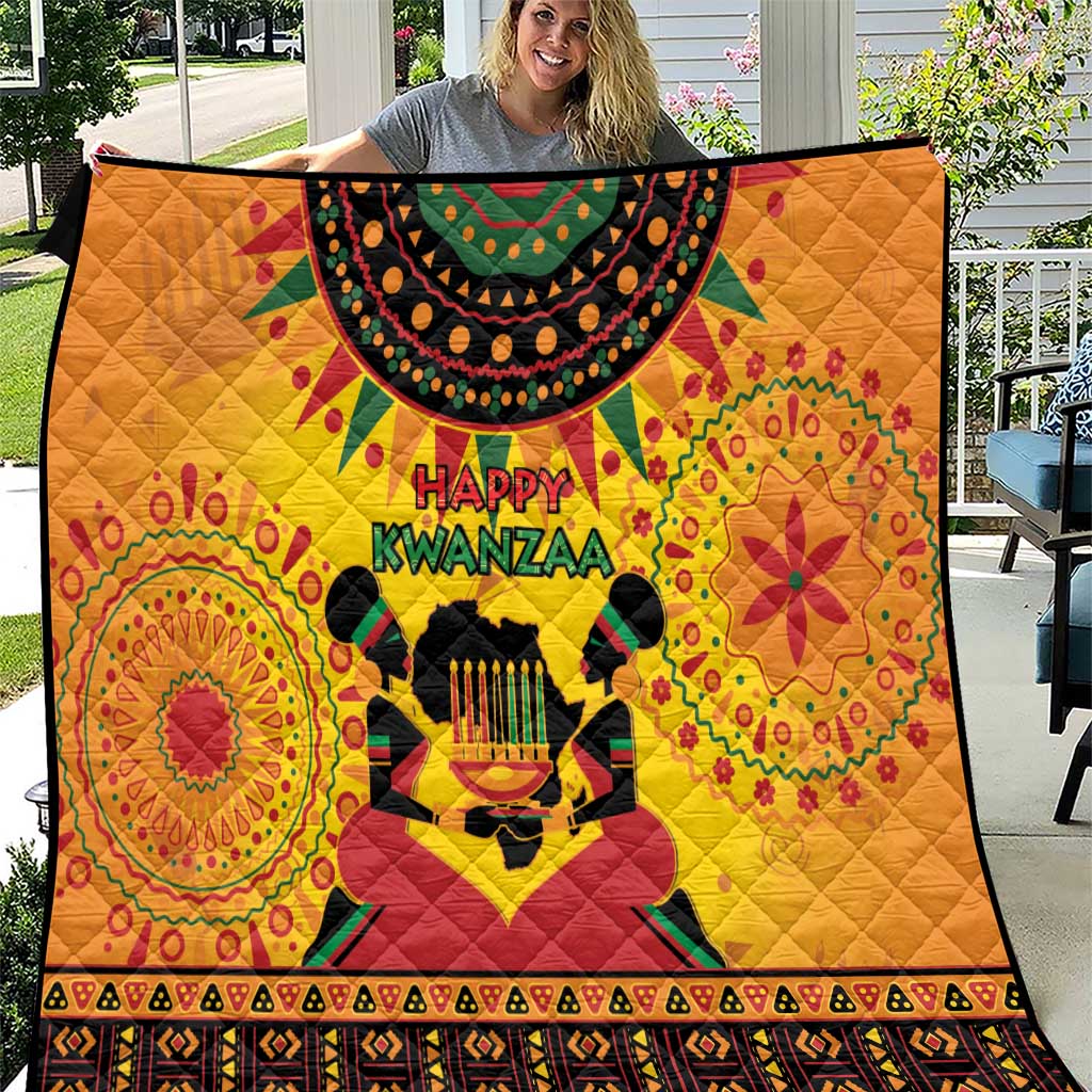 Kwanzaa Holiday Quilt African Pattern - Wonder Print Shop