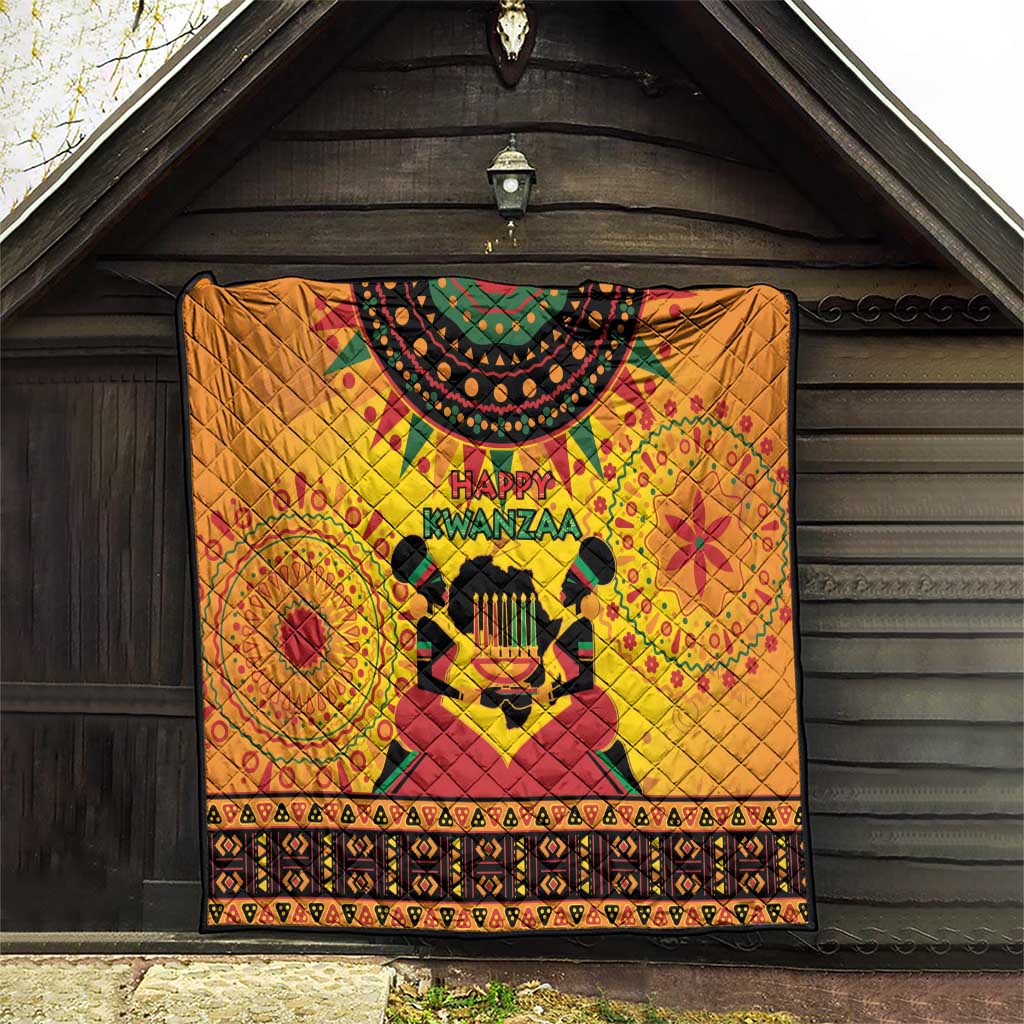 Kwanzaa Holiday Quilt African Pattern - Wonder Print Shop
