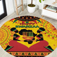 Kwanzaa Holiday Round Carpet African Pattern