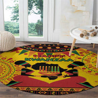 Kwanzaa Holiday Round Carpet African Pattern