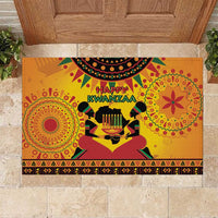 Kwanzaa Holiday Rubber Doormat African Pattern - Wonder Print Shop