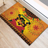 Kwanzaa Holiday Rubber Doormat African Pattern - Wonder Print Shop