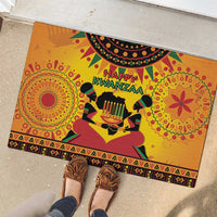 Kwanzaa Holiday Rubber Doormat African Pattern - Wonder Print Shop