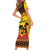 Kwanzaa Holiday Short Sleeve Bodycon Dress African Pattern - Wonder Print Shop