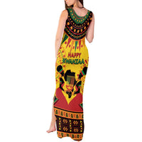 Kwanzaa Holiday Tank Maxi Dress African Pattern - Wonder Print Shop