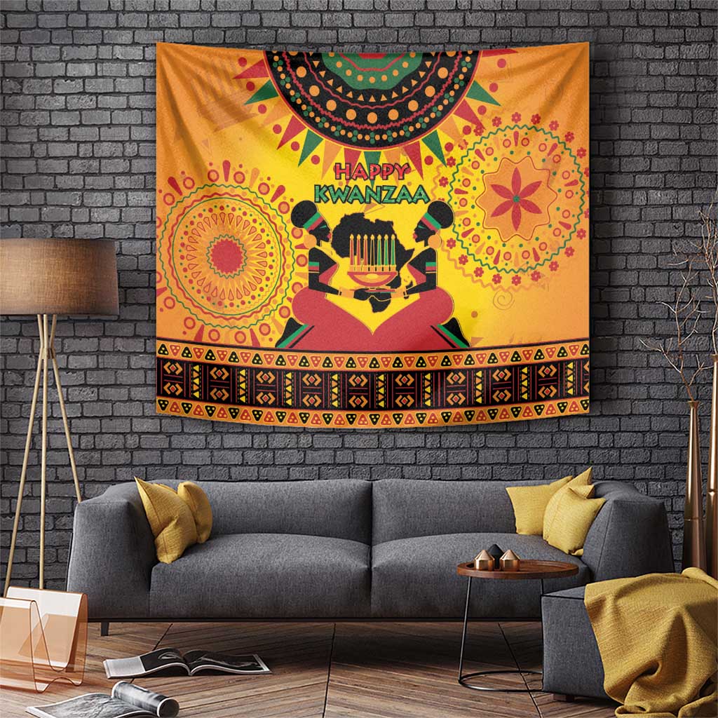Kwanzaa Holiday Tapestry African Pattern - Wonder Print Shop