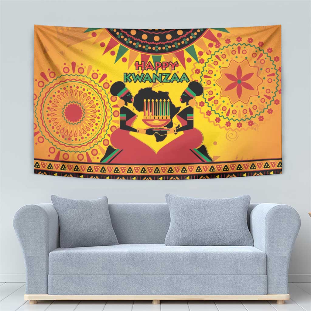 Kwanzaa Holiday Tapestry African Pattern - Wonder Print Shop