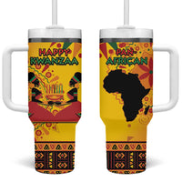 Kwanzaa Holiday Tumbler With Handle African Pattern - Wonder Print Shop