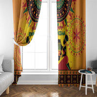 Kwanzaa Holiday Window Curtain African Pattern - Wonder Print Shop