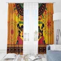 Kwanzaa Holiday Window Curtain African Pattern - Wonder Print Shop