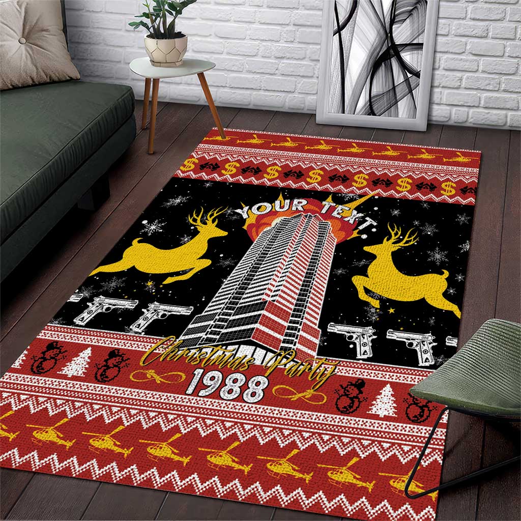 Personalized Nakatomi Plaza Area Rug Christmas Party 1988 - Wonder Print Shop