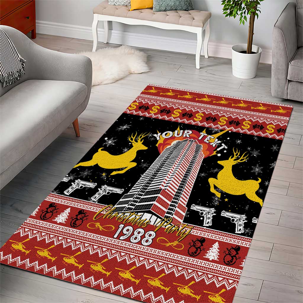 Personalized Nakatomi Plaza Area Rug Christmas Party 1988 - Wonder Print Shop