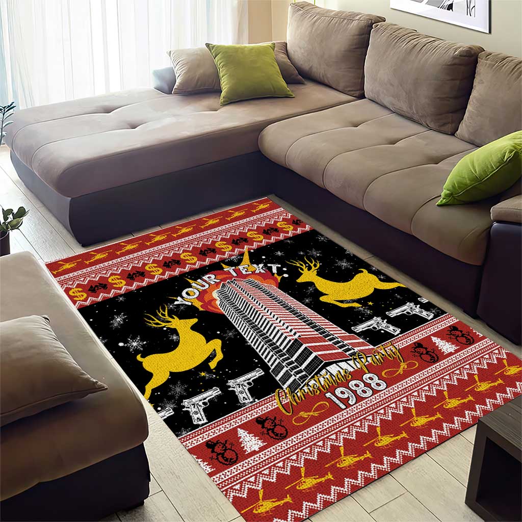 Personalized Nakatomi Plaza Area Rug Christmas Party 1988 - Wonder Print Shop