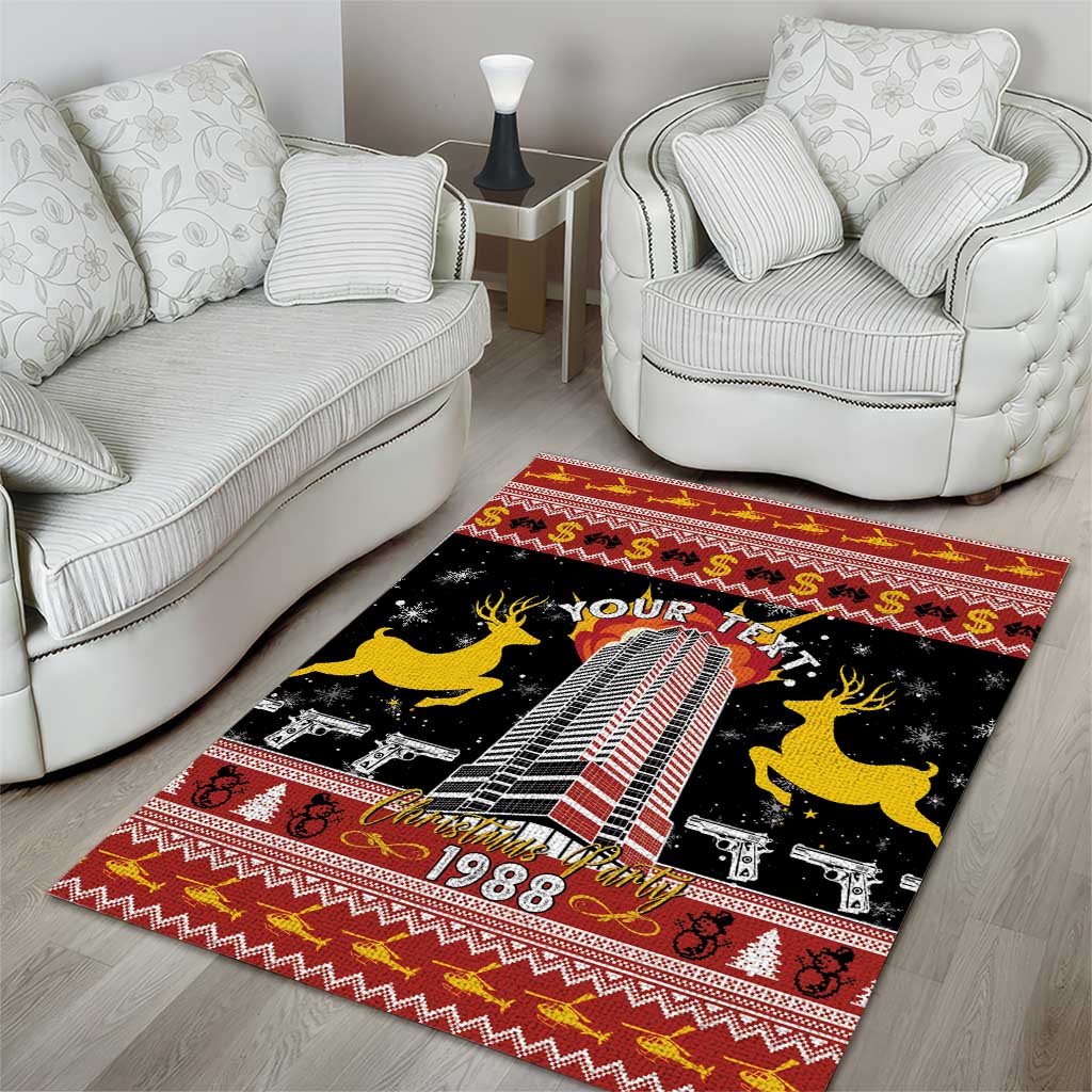 Personalized Nakatomi Plaza Area Rug Christmas Party 1988 - Wonder Print Shop