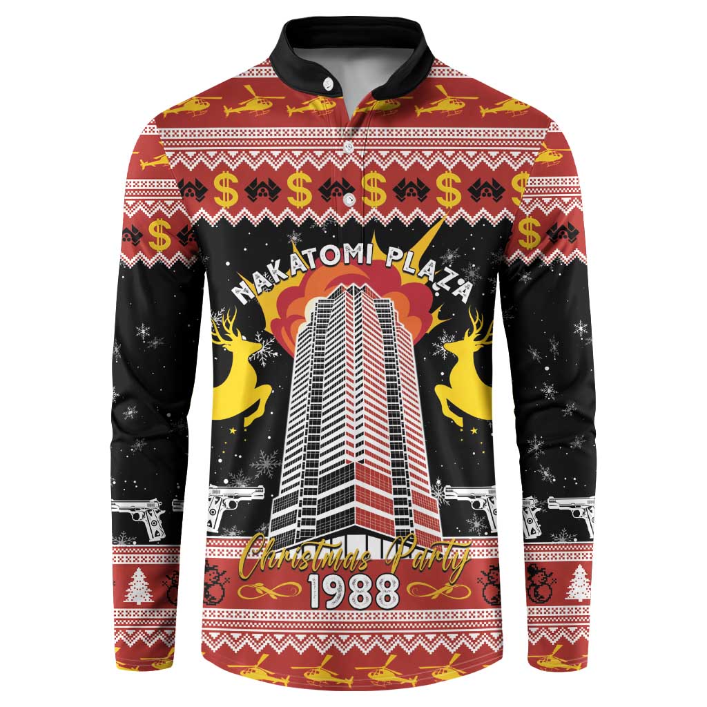 Personalized Nakatomi Plaza Button Sweatshirt Christmas Party 1988 - Wonder Print Shop