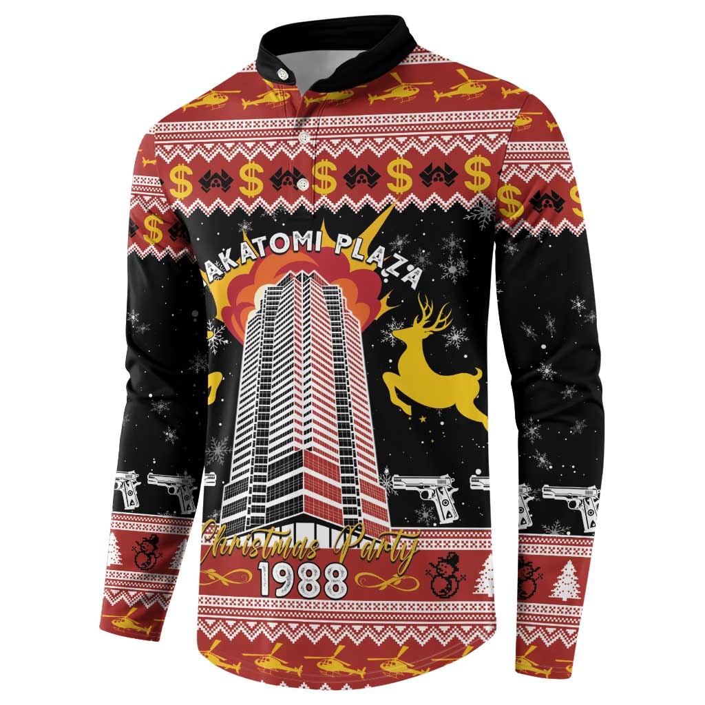 Personalized Nakatomi Plaza Button Sweatshirt Christmas Party 1988 - Wonder Print Shop