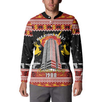 Personalized Nakatomi Plaza Button Sweatshirt Christmas Party 1988 - Wonder Print Shop