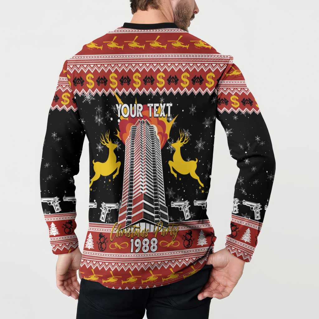 Personalized Nakatomi Plaza Button Sweatshirt Christmas Party 1988 - Wonder Print Shop