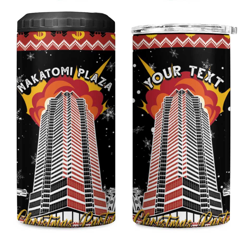 Personalised Nakatomi Plaza 4 in 1 Can Cooler Tumbler Christmas Party 1988 - Wonder Print Shop