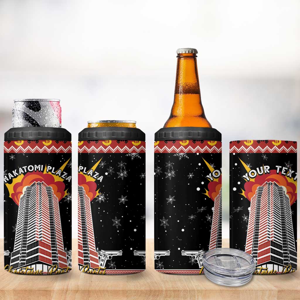 Personalised Nakatomi Plaza 4 in 1 Can Cooler Tumbler Christmas Party 1988 - Wonder Print Shop