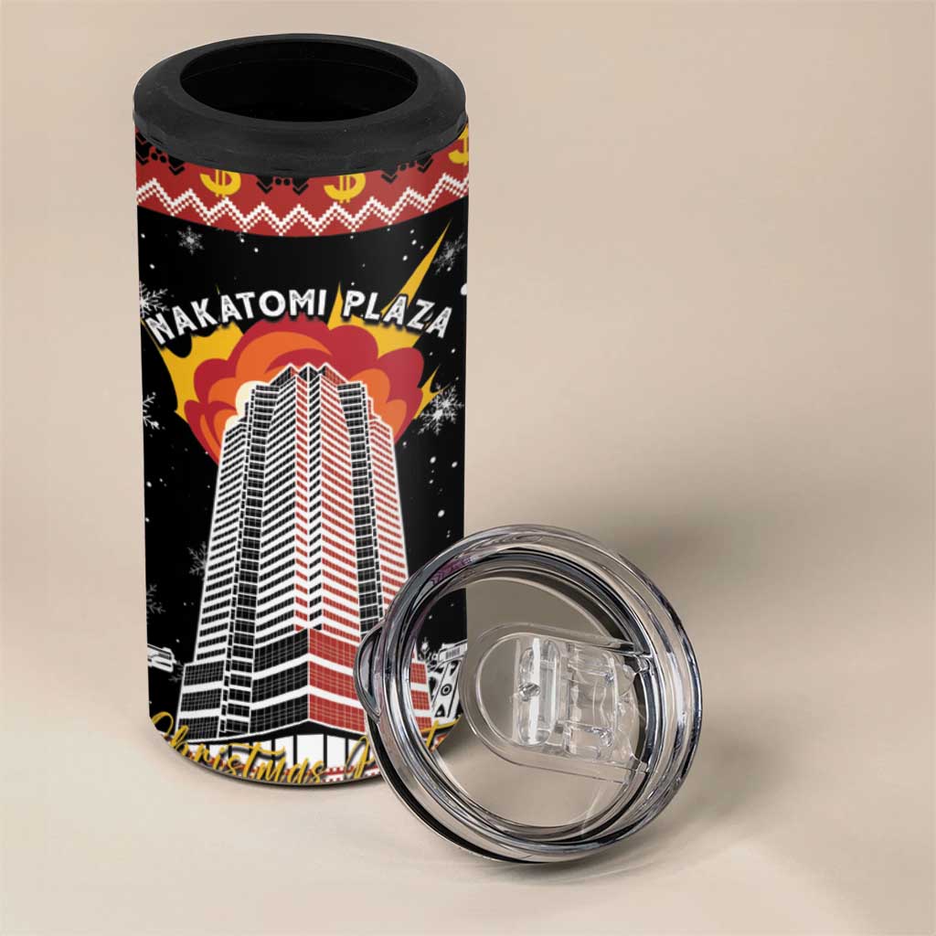 Personalised Nakatomi Plaza 4 in 1 Can Cooler Tumbler Christmas Party 1988 - Wonder Print Shop