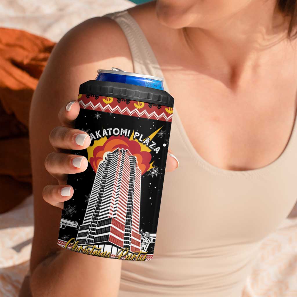 Personalised Nakatomi Plaza 4 in 1 Can Cooler Tumbler Christmas Party 1988 - Wonder Print Shop