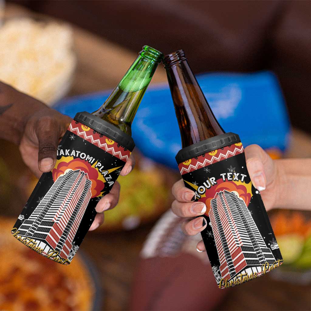 Personalised Nakatomi Plaza 4 in 1 Can Cooler Tumbler Christmas Party 1988 - Wonder Print Shop